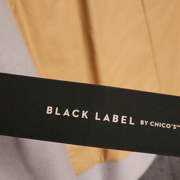 Chico's Black Label Colorblocked Topper Jacket Gray & Tan Size 1 US 8 NWT - Picture 11 of 12